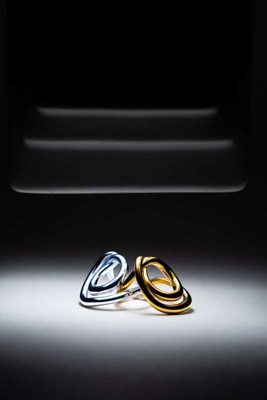 Anillo Sol de Verano – Plata & Dorado